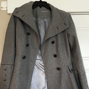 Calvin Klein Grey peacoat